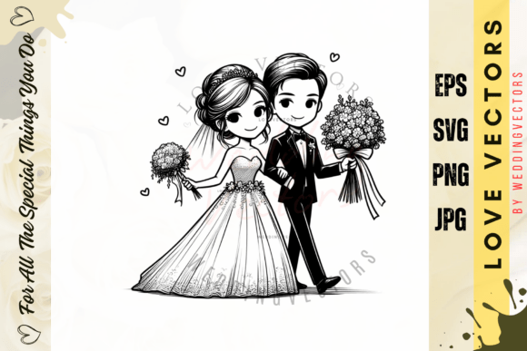 C4224: The Ultimate Wedding Couple & Love Vectors