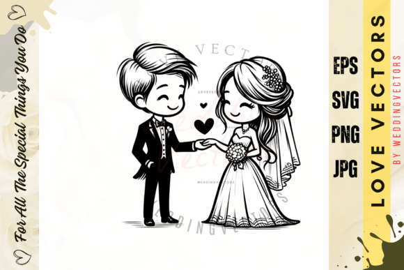 Capturing Matrimonial Bliss: The C3983 Wedding Vectors