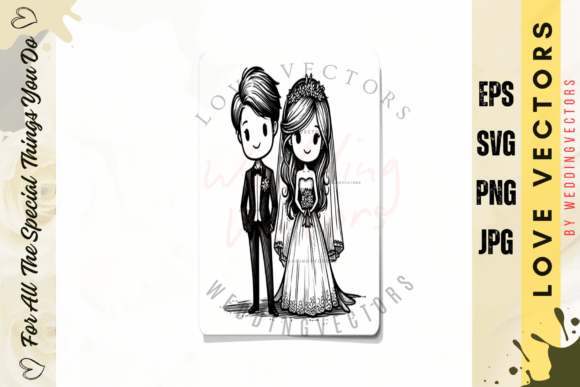 Capturing Romance: The C4355 Wedding Vector Collection