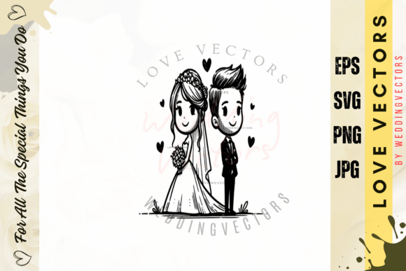 Celebrate Devotion: The C4258 Wedding Illustration Set
