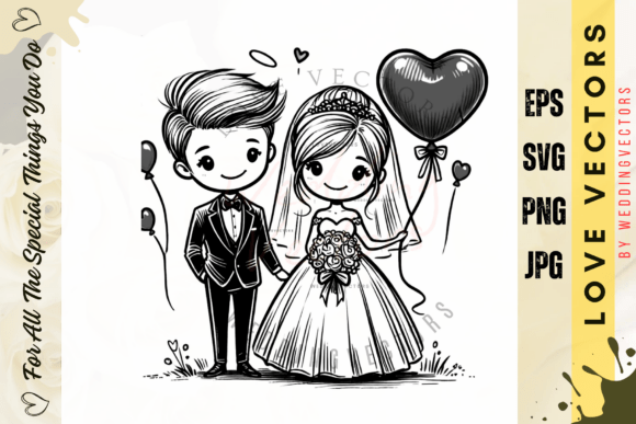 Celebrate Matrimonial Bliss with C4119 Love Vectors