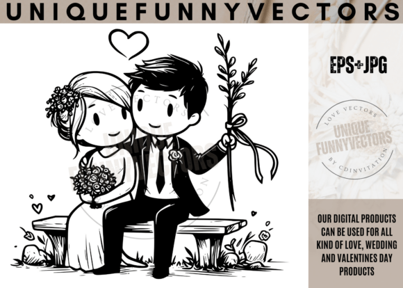 Charming Love Wedding Stick Vectors Svg Eps 224 for Designers