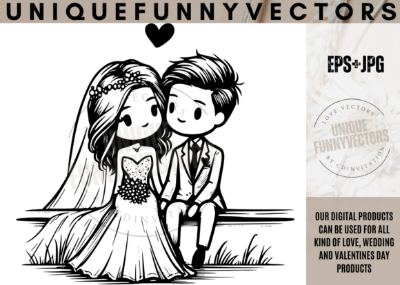 Infuse Every Project with Charm: The Versatility of Love and Wedding Illustrations 255