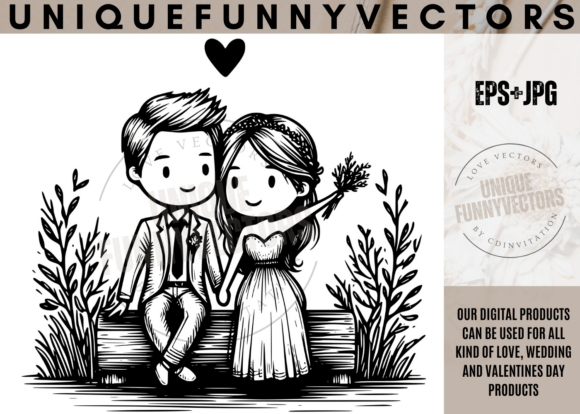 Love and Wedding Illustrations 263: Adding Charm to Every Creation