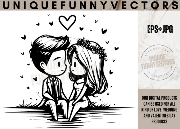 Love and Wedding Illustrations 264: Charming Characters for Timeless Designs