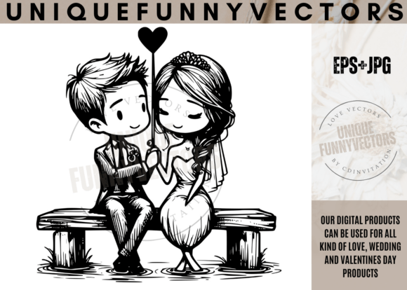 Love Wedding Stick Vectors: Charming SVGs for Your Projects