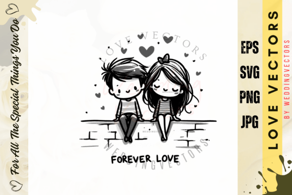 Wedding Couple and Love Vectors - C40: A Designer's Guide to Nuptial Elegance