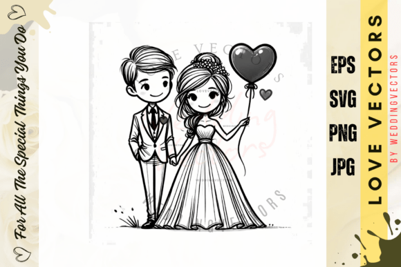 Wedding Couple and Love Vectors - C4002: A Designer's Guide