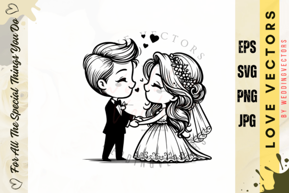 Wedding Couple and Love Vectors - C4094: A Designer's Guide