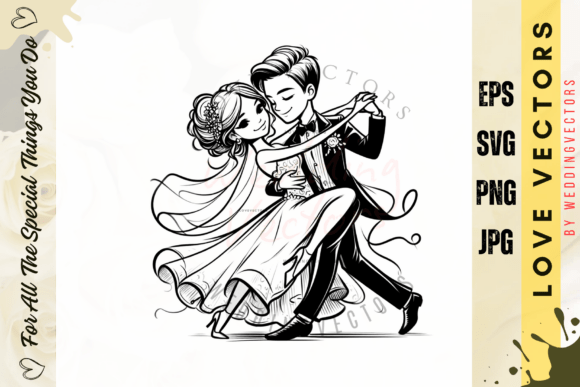 Wedding Couple and Love Vectors - C4192: A Designer's Guide